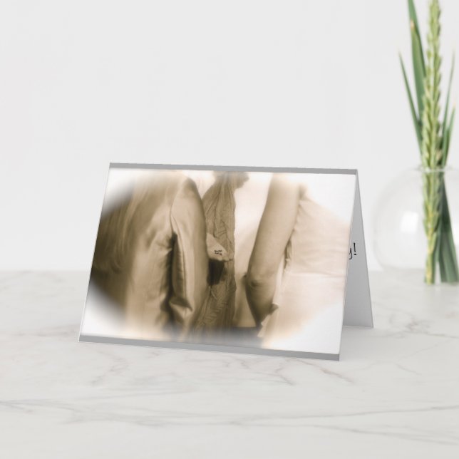 Cartão de casamento lésbico (Frente)