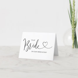 Cartão de casamento para a minha noiva no nosso di