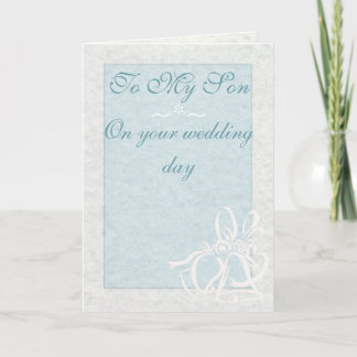 Cartão De Casamento "Para O Meu Filho"