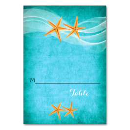 Cartão de casamento para o pasto de Starfish e o v