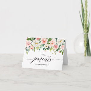 Cartão de Casamento para Pais, Guarda-Saída, Nota