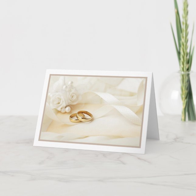 Cartão de Casamento - Parabéns pelo seu grande dia (Frente)