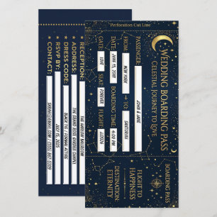 Cartão de Casamento Passagem Celestial Salve a Dat
