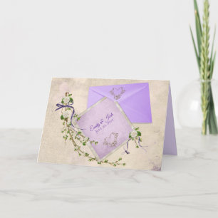 cartão de casamento personalizado com citação i