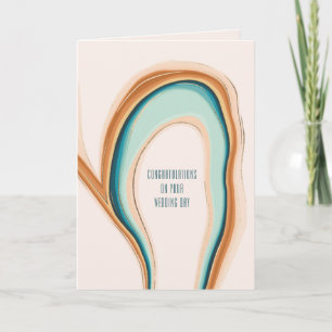 Cartão de casamento personalizado Soft Swirl