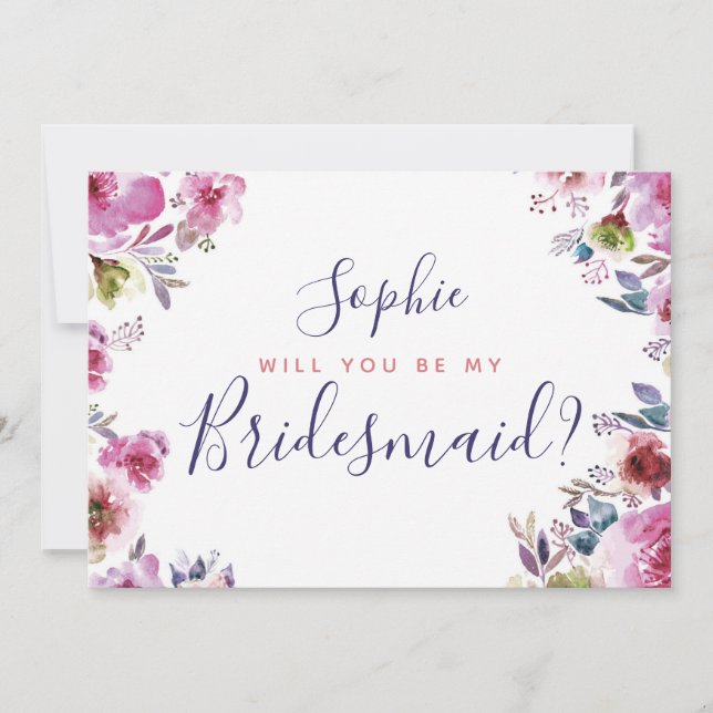 Cartão de Casamento Personalizado Você será? (Frente)