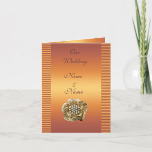 Cartão de Casamento Salve a Data Ouro Diamante Joi