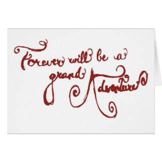 Cartão de casamento - uma aventura grande