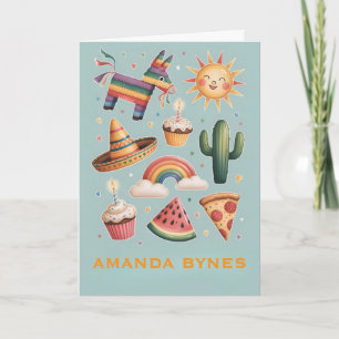 Cartão de Celebração Boho ao Ar Livre Divertido