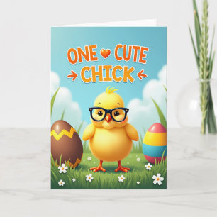Cartão de Celebração da Primavera da Smart Chick
