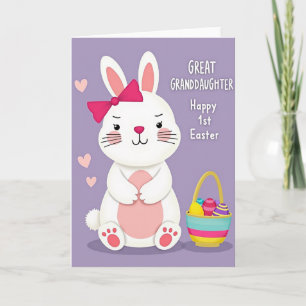 Cartão de Celebração da Primavera do Coelhinho