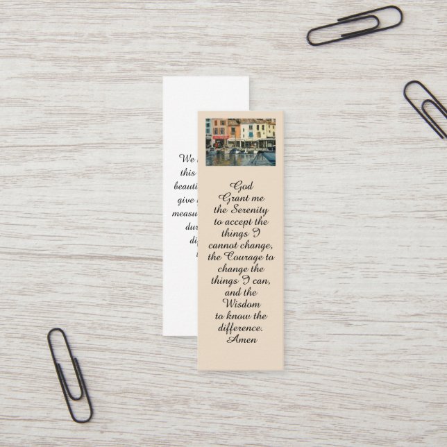 Cartão de Celebração da Vida Memorial da Pintura d (Frente/Verso In Situ)