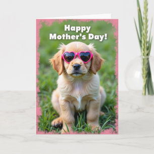 Cartão de Celebração de Amor de Cachorrinho Opaco