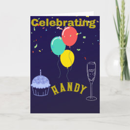 CARTÃO DE CELEBRAÇÃO DE ANIVERSÁRIO