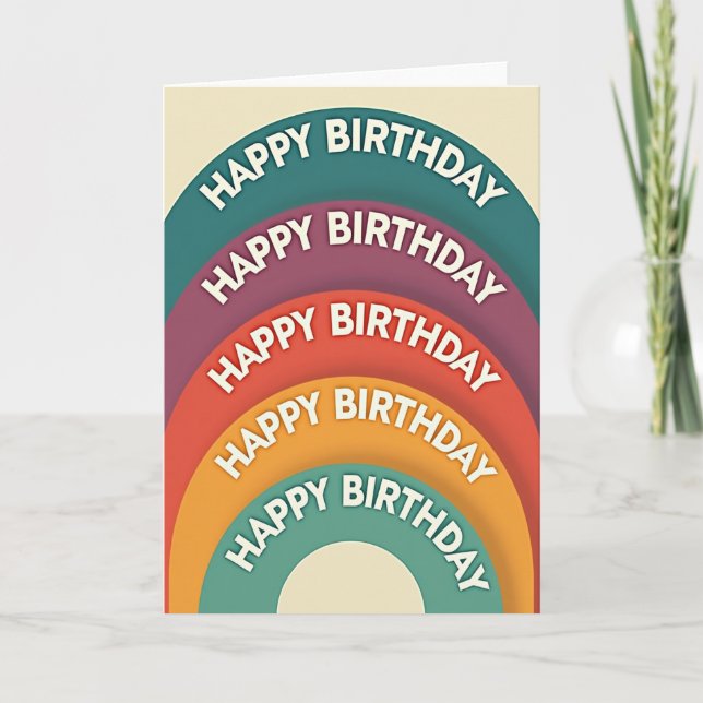 Cartão de Celebração de Aniversário Arc (Frente)