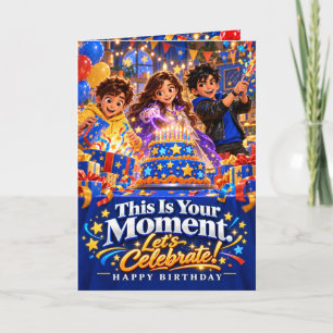 Cartão de Celebração de Aniversário da AnimatedLab