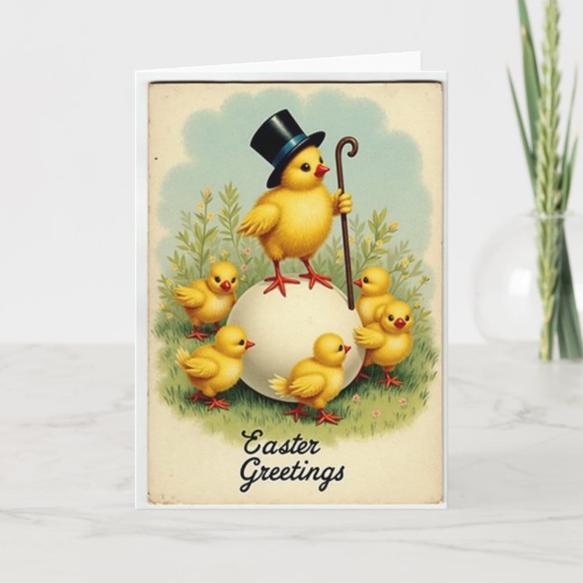 Cartão de Celebração de Aves da Primavera (Frente)