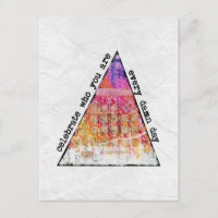 Cartão de Celebração de Quem Você É