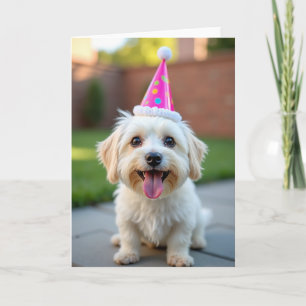 Cartão de Celebração do Cachorrinho Fofinho