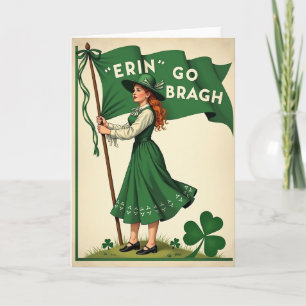 Cartão de Celebração do Orgulho Irlandês