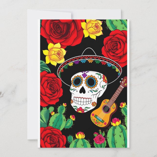 Cartão de Celebração Viva México (Frente)