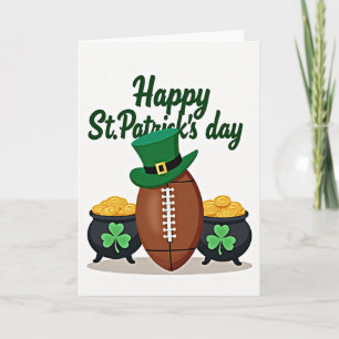 Cartão de Cena de Futebol Shamrock