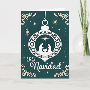 Cartão de Cena de Natal Feliz Navidad