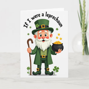 Cartão de Cena do Leprechaun Sortudo