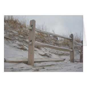 Cartão de Cerca e Dunas à Margem