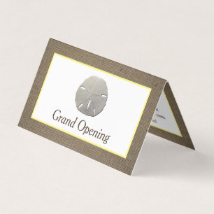 Cartão de Cerimônia de Abertura em Dólar e Burlap