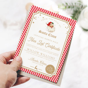 Cartão de Certificado da Lista Legal da Faixa Verm