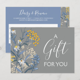 Cartão de Certificado de Daisy & Rowan Wildflower