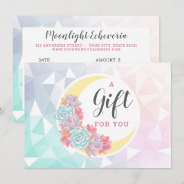 Cartão de Certificado de Presente Místico para Lua