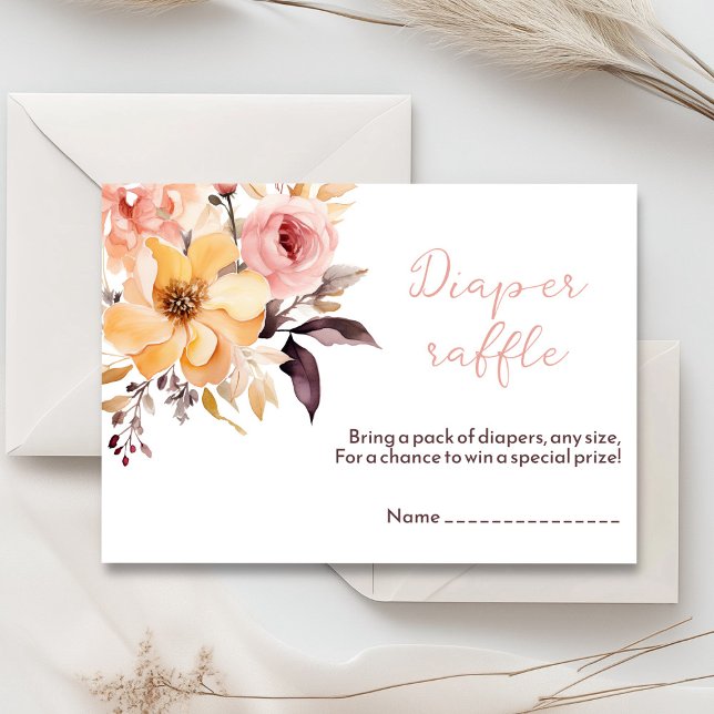 Cartão de chá de bebê menina rosa em aquarela (Blush pink and peach peonies watercolor girl baby shower invitation )