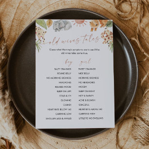 Cartão de Chá de fraldas de Esposas Velhas do SAFA