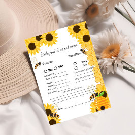 Cartão de Chá de fraldas de previsão de bebê Bumbl