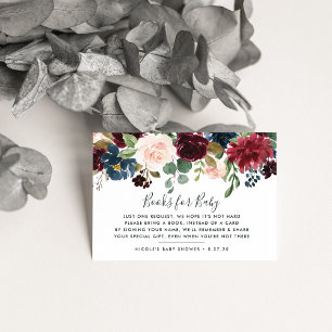 Cartão de Chá de fraldas de Solicitação de Bloom R