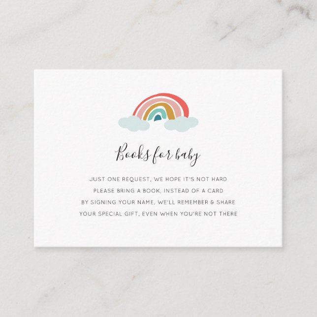 Cartão de Chá de fraldas de Solicitação do Livro A (Frente)