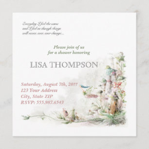 Cartão de chá de fraldas Fairytale Forest Fairytal