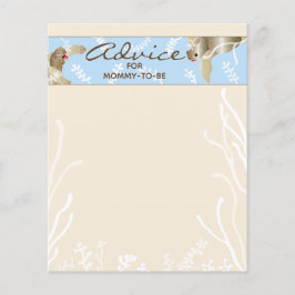 Cartão de chá de fraldas "Tartaruga Azul"