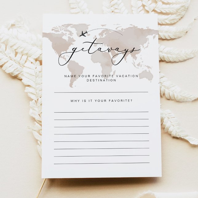 Cartão de Chá de panela CARMEN Viagem Getaways (Criador carregado)