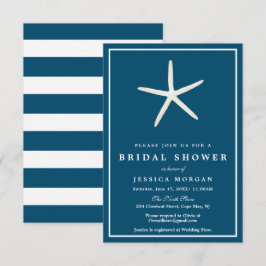 Cartão de Chá de panela de Starfish Náutico