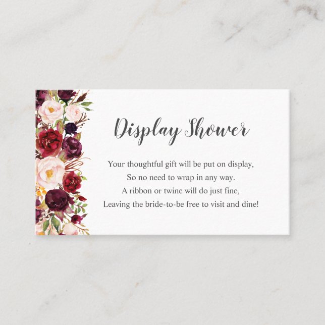 Cartão de Chá de panela para apresentação de fotog (Frente)