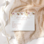 Cartão de chá de panela para consultoria floral Bo<br><div class="desc">Aconselhamento floral de Boho e cartão de chá de panela de desejos Itens correspondentes disponíveis.</div>