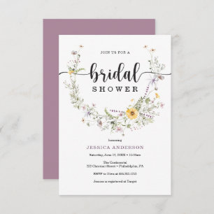 Cartão de Chá de panela Russo de Flor Selvagem