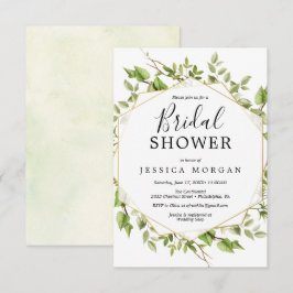 Cartão de Chá de panela Woodland Greenery