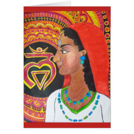 Cartão de Chakra da raiz (monte)