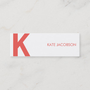 Cartão de Chamada Contemporâneo De Chic Skinny