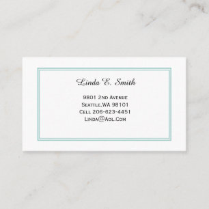 Cartão de Chamada de Bordado Clássico