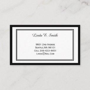 Cartão de Chamada de Bordado Clássico